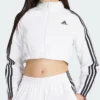 Adidas Teamgeist Adicolor Cropped White Track Jacket