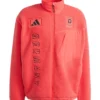 Adidas Winter Olympics 2026 Team Germany Red Sherpa Fleece Jacket