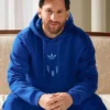 Adidas X Lionel Messi 2025 Collab Blue Fleece Hoodie