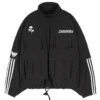 Adidas X Willy Chavarria Designer Zip Up Black Cargo Jacket