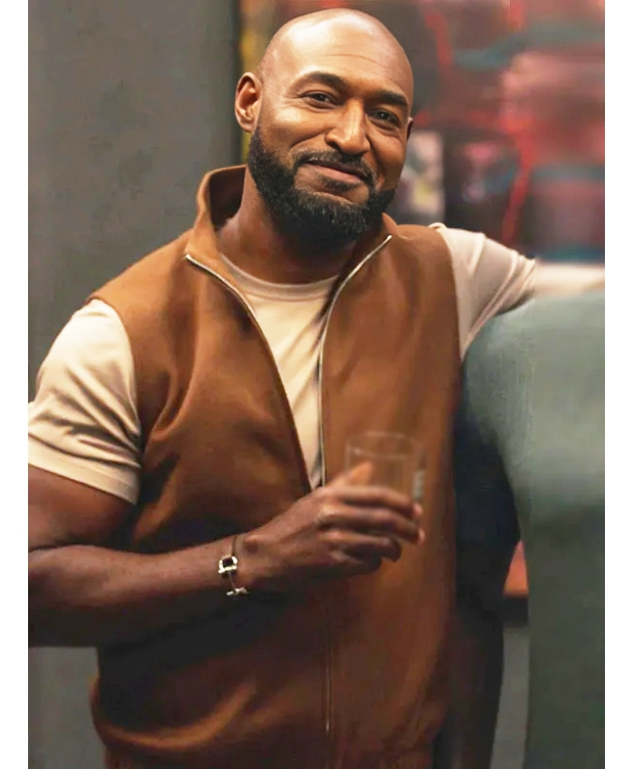 Adrian Holmes TV Series Bel Air S04 Philip Banks Brown Wool Vest