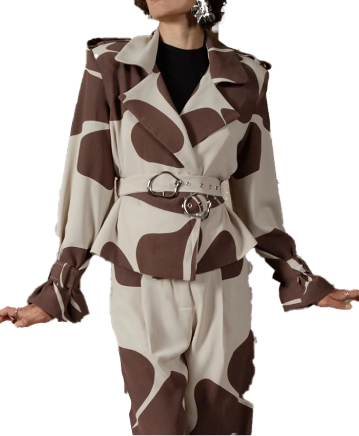 African Daisy Crop Trench Jacket