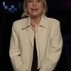 After Midnight Taylor Tomlinson White Cropped Jacket