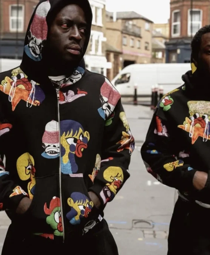Akimbo Hooded Multicolor Printed Jacket By Slawn And Kida Kudz