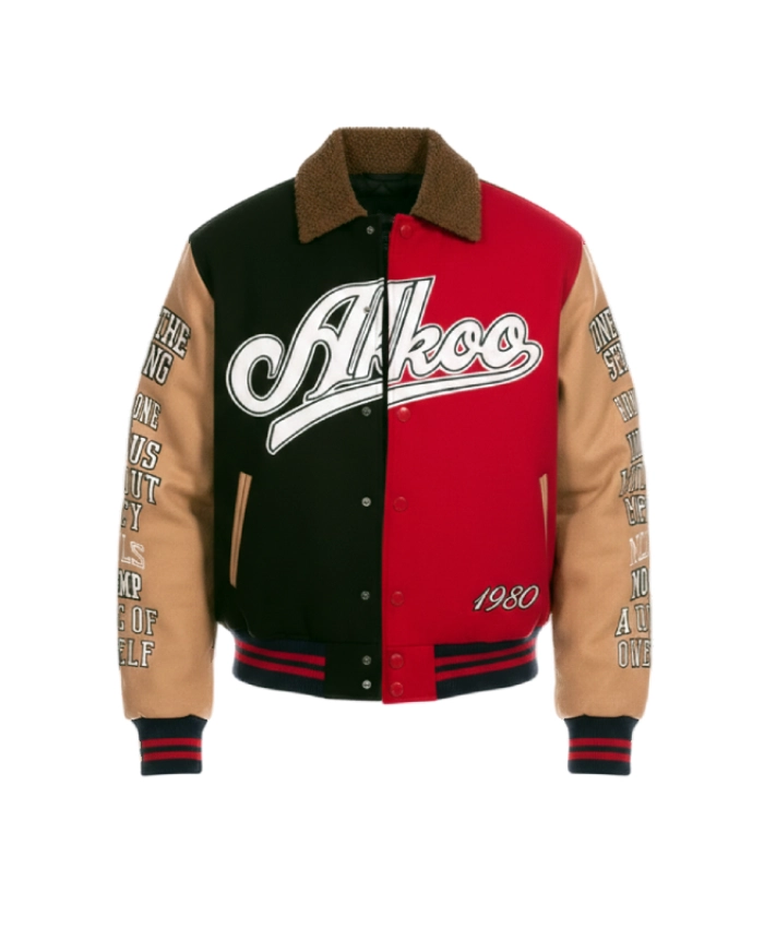 Akoo Hunt Club Prey Or Pray Varsity Letterman Jacket