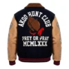 Akoo Hunt Club Prey Or Pray Varsity Letterman Mutlicolor Jacket