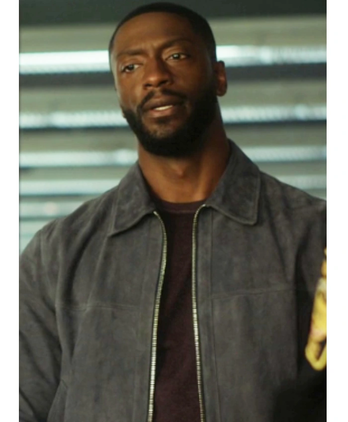 Aldis Hodge TV Series Cross Season 02 Alex Cross Grey Suede Jacket