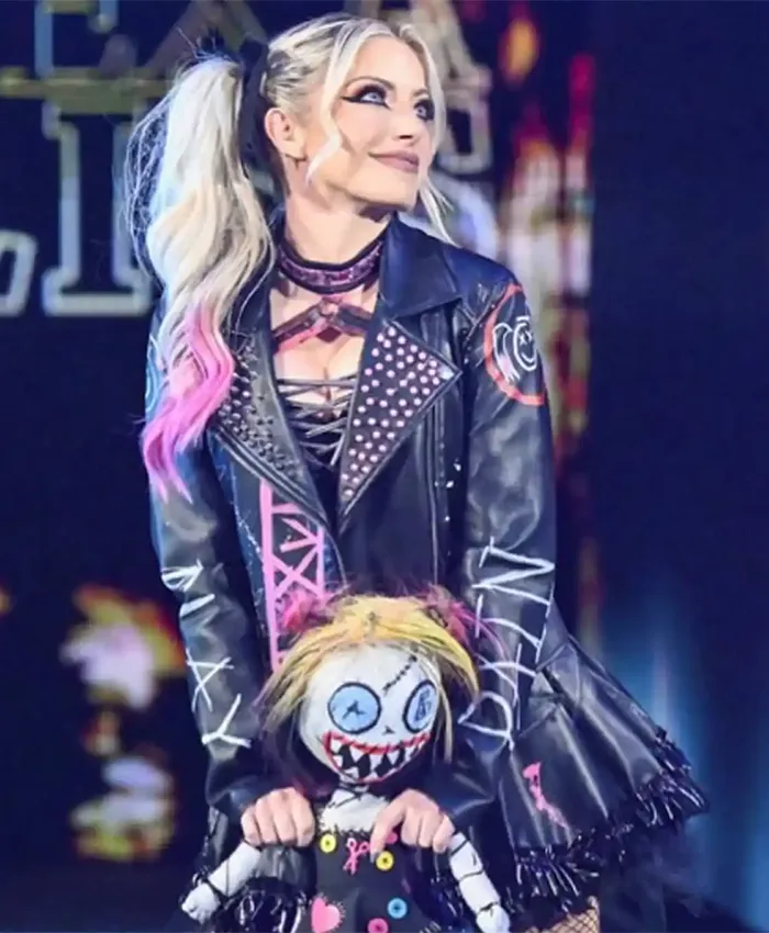 Alternative view of Alexa Bliss Friends 4 Ever Biker Leather Jacket