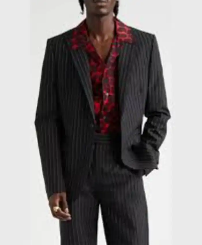 Alexander Black Pinstripe Suit