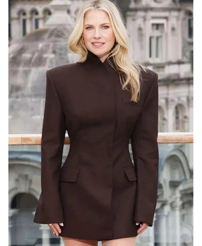 Ali Larter Landman Premiere Brown Blazer