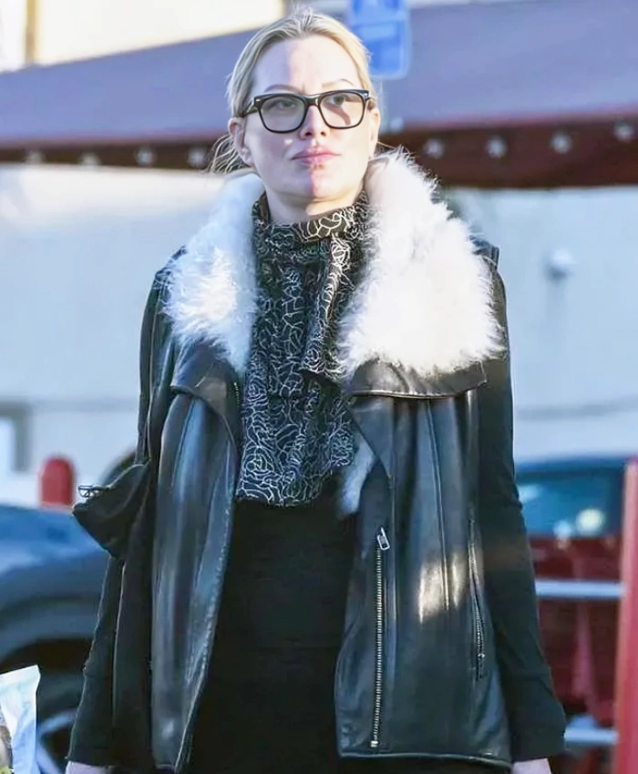 LA 2025 Alice Evans Black Leather Vest