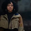 Alix Lapri Power Book II Ghost Season 3 Effie Morales Brwon Cropped Jacket
