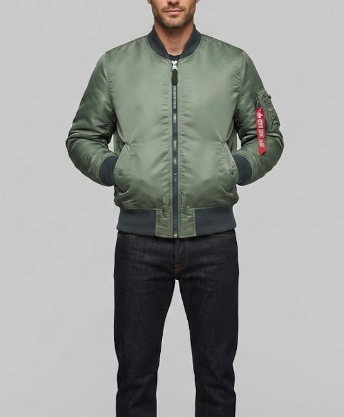 Alpha Industries MA 1 Battlewash Flight Bomber Jacket
