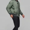 Alpha Industries MA 1 Battlewash Flight Satin Bomber Jacket