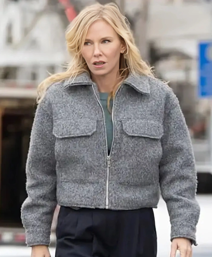 Amanda Rollins Law And Order SVU S27 Grey Wool Jacket