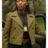 Amaya TV Series Frauds S01 Nansi Nsue Green Cropped Coat Jacket