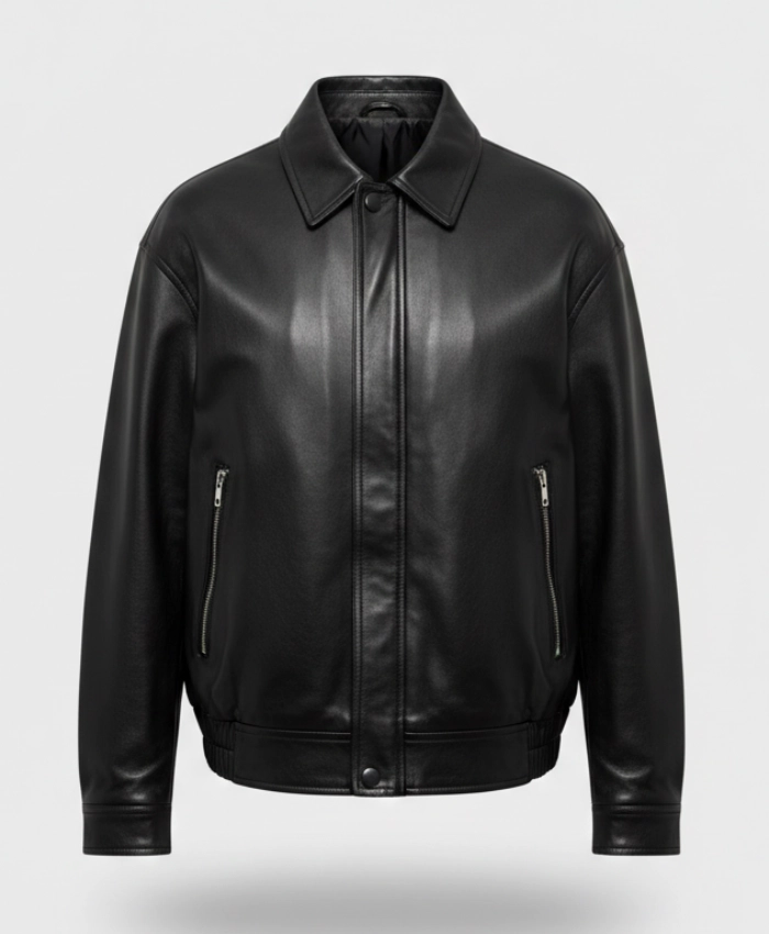 Alternative view of Amelia Hamlin LA Black Leather Jacket