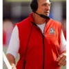 American Football Coach Mike Vrabel New England Patriots 2025 Red Vest