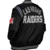 American Football Team Las Vegas Raiders Black Tailback Cotton Varsity Jacket For Sale