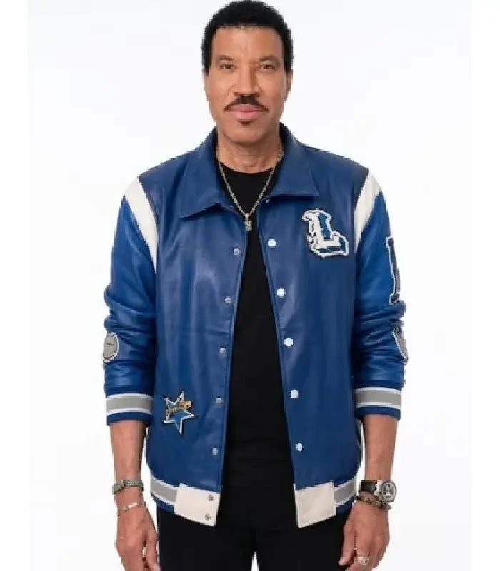American Idol Lionel Richie Blue Varsity Jacket - Image 3