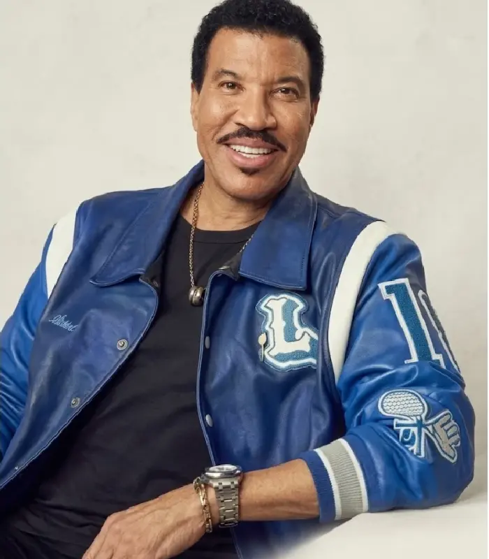 American Idol Lionel Richie Blue Varsity Jacket