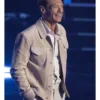 American Idol TV Show 2026 Ryan Seacrest Beige Suede Jacket
