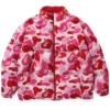 American Rapper Juice Wrld Pink Camo Puffer Jacket 