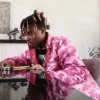 American Rapper Juice Wrld Pink Puffer Jacket 