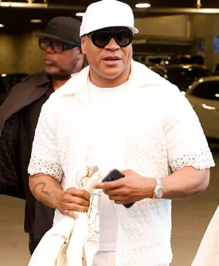 American Rapper LL Cool J 2025 US Open Tennis Championships Crochet Shirt