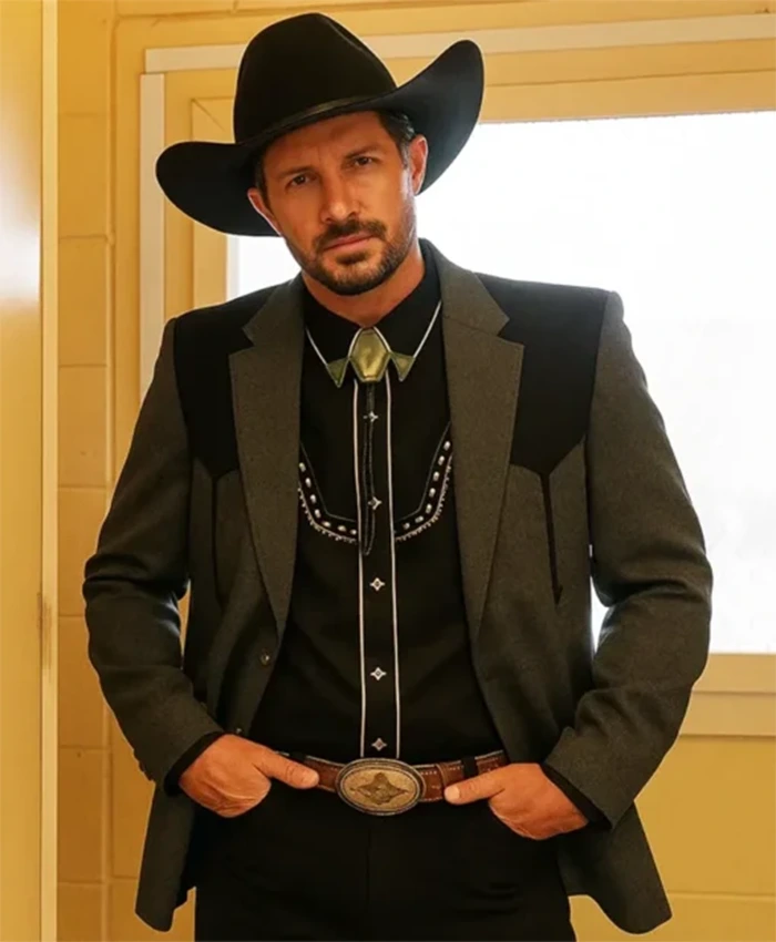Americana 2025 Simon Rex Grey And Black Blazer