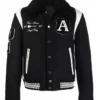Amiri Black And White Letterman Varsity Jacket