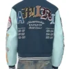 Amiri Blue Varsity Patch Jacket