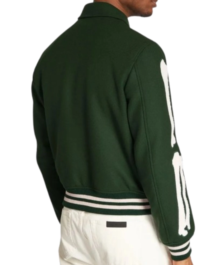 Amiri Bones Letterman Wool Jacket