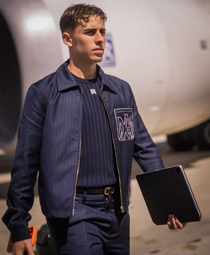 Amiri x FC Barcelona Pinstripe Jacket - Image 2