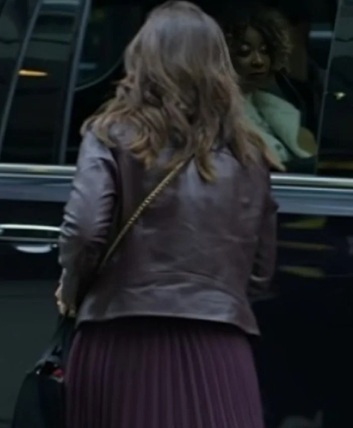 An Unexpected Valentine Lacey Chabert Biker Jacket - Image 3
