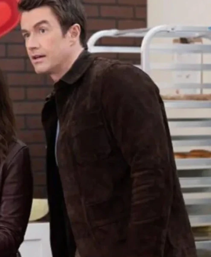 An Unexpected Valentine Robert Buckley Brown Suede Jacket - Image 3