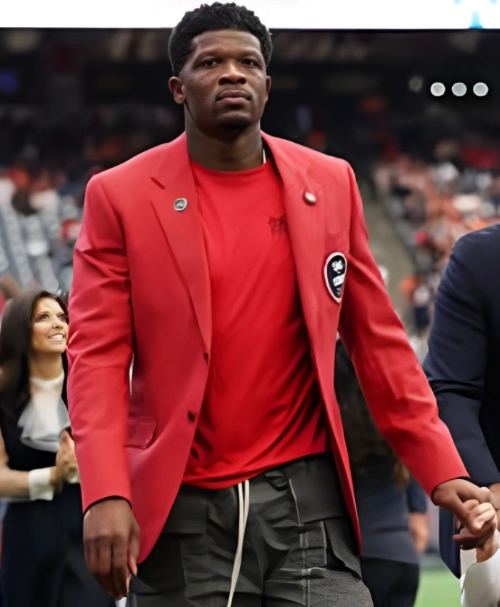 Andre Johnson Ring of Honor Red Blazer - Image 3