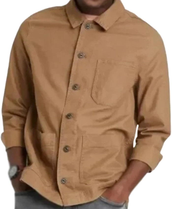 Andy Richter Elsbeth S03 Brown Cotton Jacket - Image 2