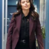 Angela Lopez The Rookie TV Series 2026 Alyssa Diaz Maroon Blazer
