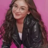 Anna Cathcart XO Kitty Black Leather Jacket For Sale