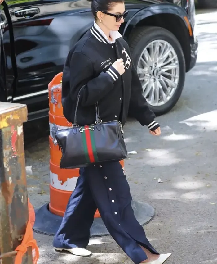 Anne Hathaway Arsenal Gunners Varsity Jacket
