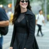 Anne Hathaway The Devil Wears Prada 2 2026 Andy Sachs Black Long Coat