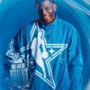 Anthony Edwards 2026 NBA All Star MVP Celebration Blue Track Jacket
