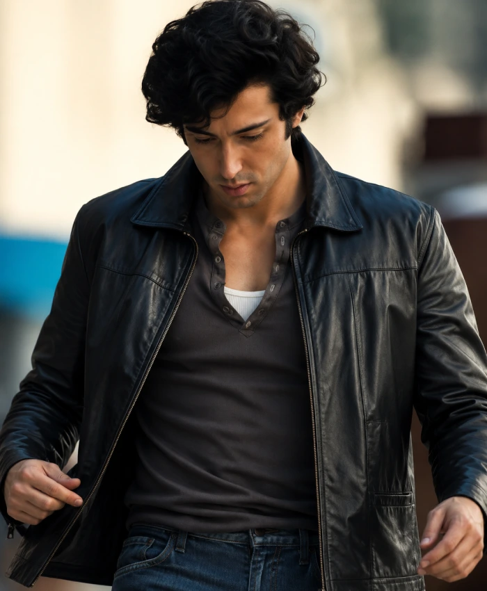 Anthony Ippolito Movie I Play Rocky 2026 Black Leather Jacket