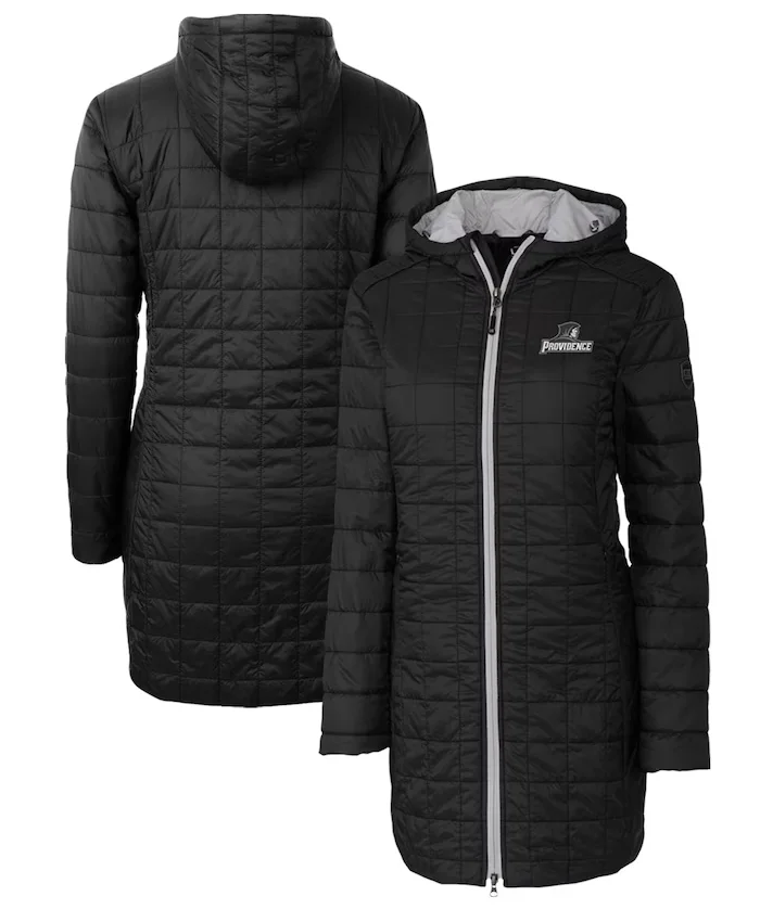 Antonia New Orleans Saints Black Long Hooded Coat