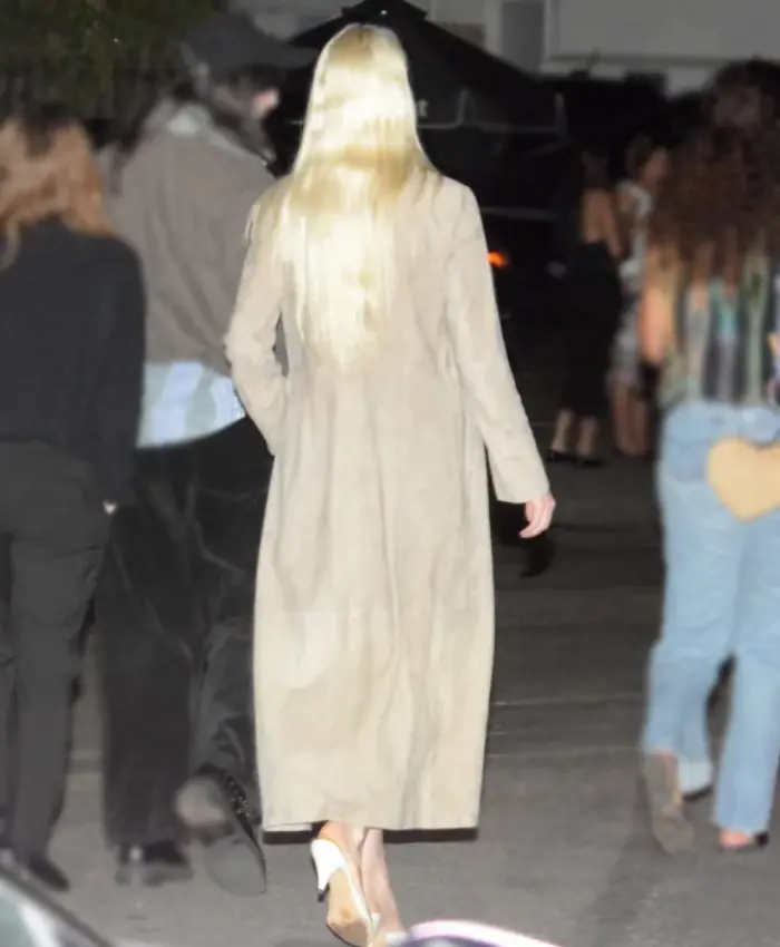 Anya Taylor Joy Long Beige Duster