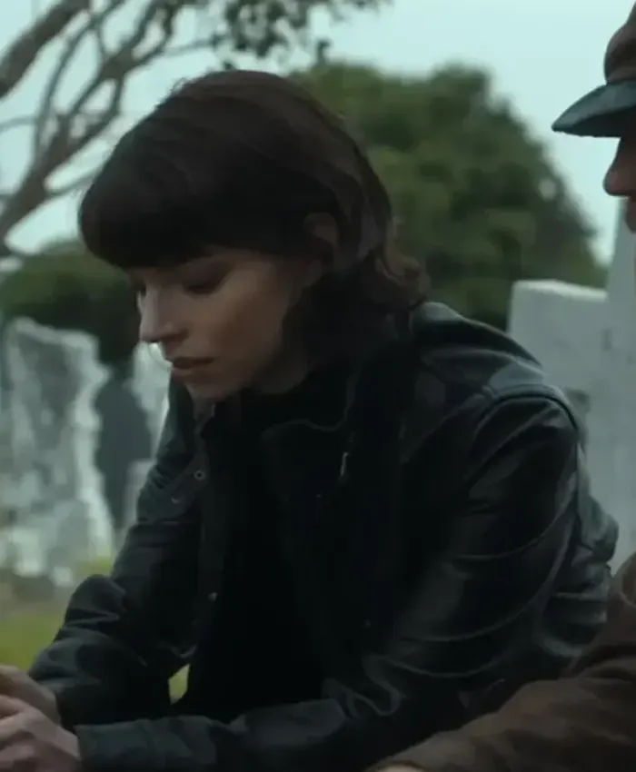 Anya Taylor Joy The Gorge Black Leather Jacket