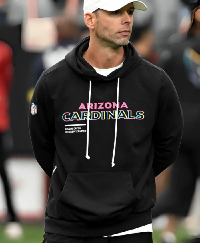 Arizona Cardinals 2025 Jonathan Gannon Crucial Catch Black Hoodie For Sale