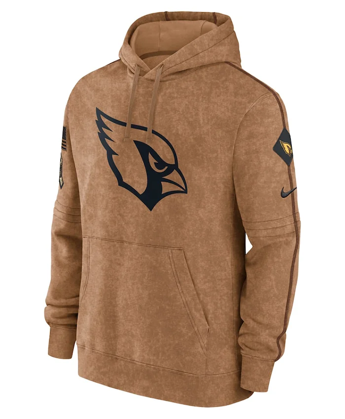 Arizona Cardinals Salute To Service Club Brown Hoodie