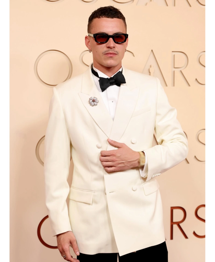 Aron Piper Academy Award White Blazer